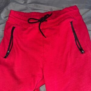 Rue21 Red Jogger Pants with Black Details